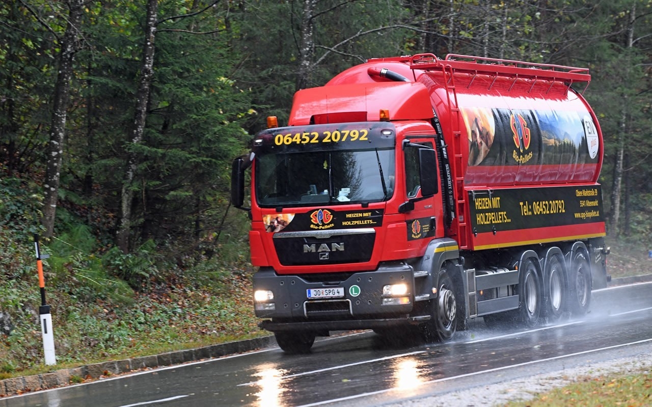 LKW von SPG Bio-Pellets