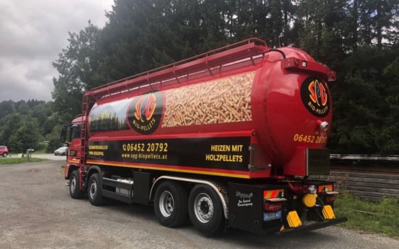 Tank LKW von SPG Bio-Pellets