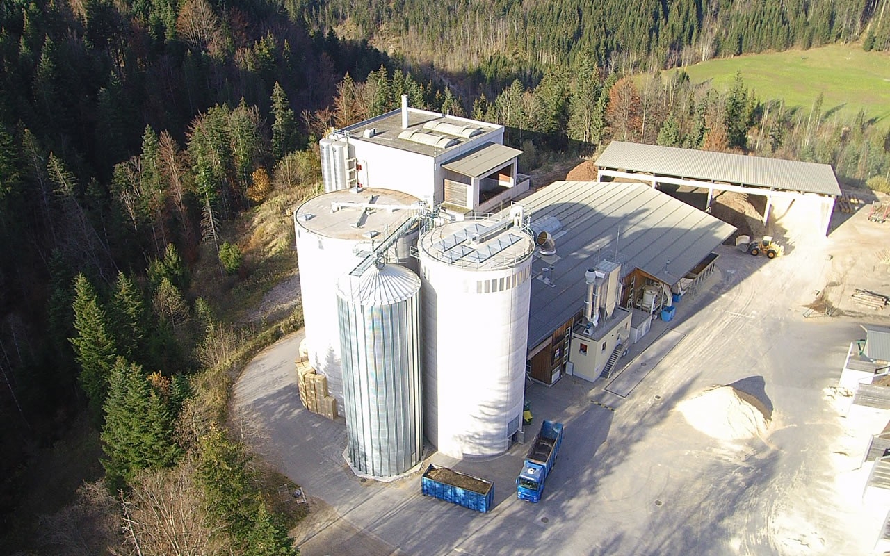 Das Pelletswerk in Abtenau