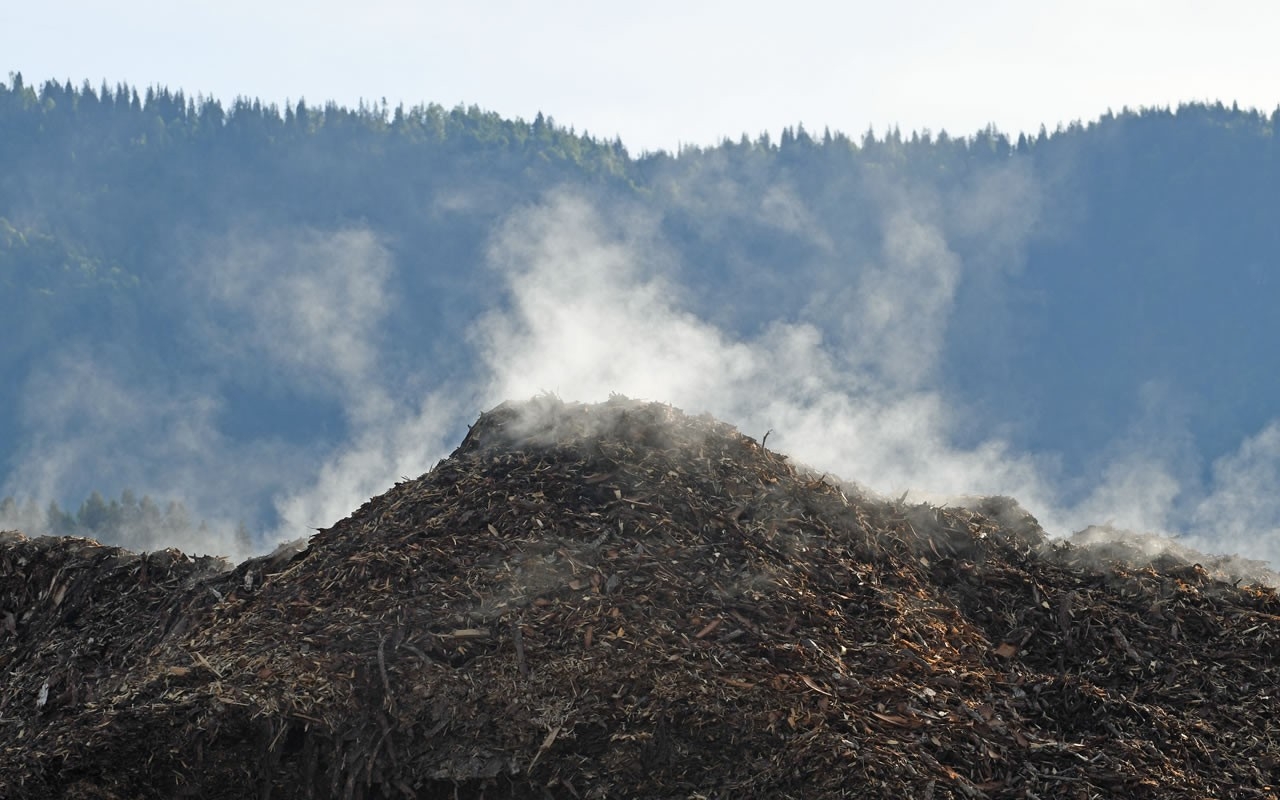 Lagerung von Holzabfällen zur Pelletsproduktion